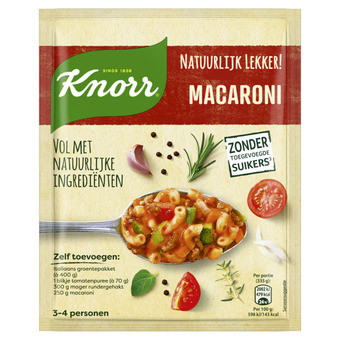 Jumbo Knorr natuurlijk lekker! maaltijdmix macaroni 48g aanbieding