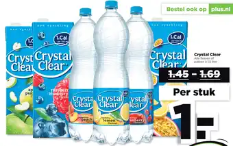 PLUS Crystal Clear 1.5liter aanbieding