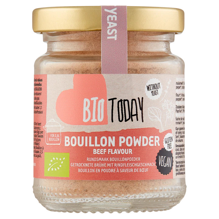 Biotoday rundsmaak bouillonpoeder 75g aanbieding bij Jumbo