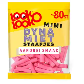 Jumbo Look o look mini dynamietstaafjes uitdeel snoep zak 185 gram aanbieding