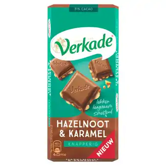 Jumbo Verkade hazelnoot/karamel knapperig 111g aanbieding