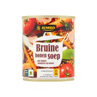 Jumbo Jumbo bruine bonensoep rookworst en wortel 300ml aanbieding