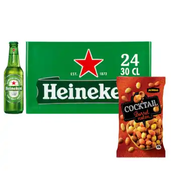 Jumbo Heineken krat en borrelnoten aanbieding