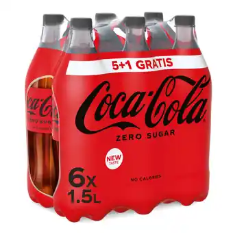 Jumbo Coca-cola zero sugar 5+1 gratis pet fles 6 x 1, 5l aanbieding