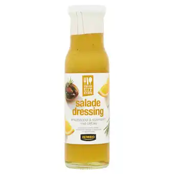 Jumbo Jumbo salade dressing sinaasappel & rozemarijn met olijfolie 240ml aanbieding