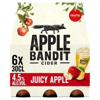 Jumbo Apple bandit cider juicy apple fles 6 x 30cl aanbieding