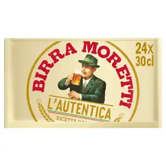 Jumbo Birra moretti italiaans bier fles 24 x 300ml krat aanbieding