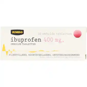 Jumbo Jumbo ibuprofen 400mg 20 tabletten uad aanbieding