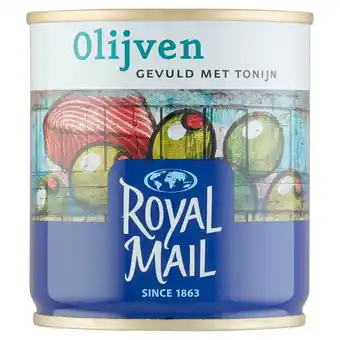 Jumbo Royal mail olijven gevuld met tonijn 200g aanbieding