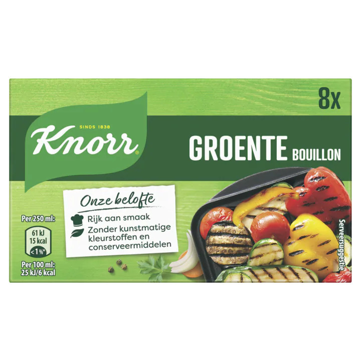 Knorr bouillontabletten groente 80g aanbieding bij Jumbo