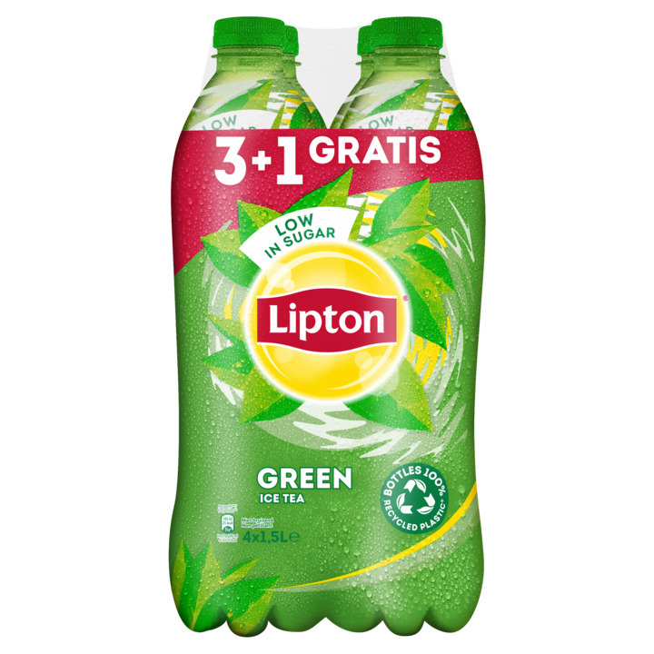 Lipton ice tea green original 4 x 1, 5l aanbieding bij Jumbo