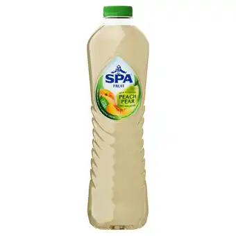 Jumbo Spa fruit niet-bruisende fruitige frisdrank peach pear 1, 25l aanbieding