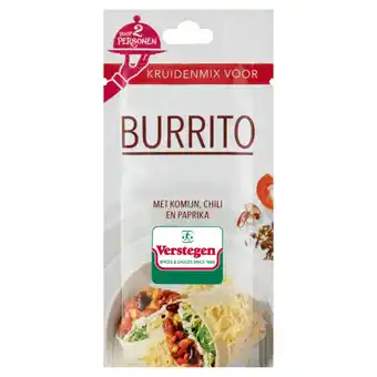 Jumbo Verstegen kruidenmix burrito voor 2 personen 20g aanbieding