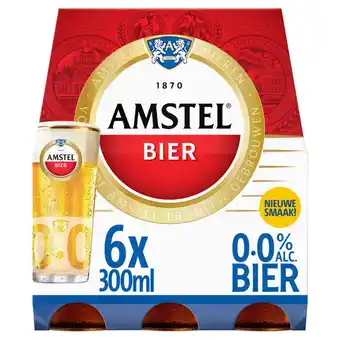 Jumbo Amstel 0.0 bier fles 6 x 30cl aanbieding