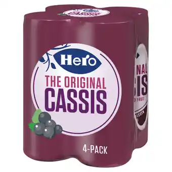 Jumbo Hero cassis blikjes 4 x 250ml aanbieding