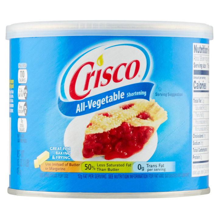Crisco allvegetable shortening 453g aanbieding bij Jumbo