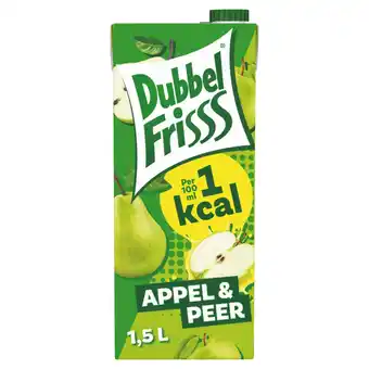 Jumbo Dubbelfrisss 1kcal appel & peer 1, 5l aanbieding