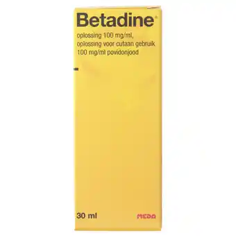 Jumbo Betadine oplossing 100 mg/ml 30ml aanbieding