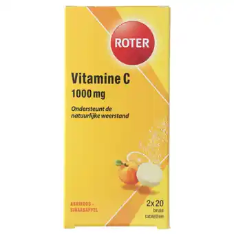 Jumbo Vitamine c bruistabletten abrikoos-sinaasappel, 2 x 20 stuks aanbieding