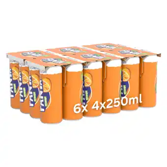 Jumbo Fanta orange no sugar - 24 stuks - 6 x 4 x 250 ml blik aanbieding