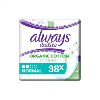 Jumbo Always dailies cotton protection inlegkruisjes normal 38 inlegkruisjes aanbieding