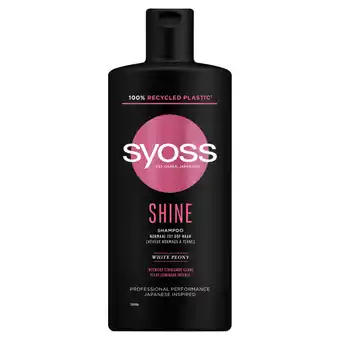 Jumbo Syoss shine shampoo 440ml aanbieding