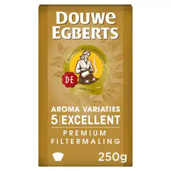 Jumbo Douwe egberts excellent (5) filterkoffie 250g aanbieding