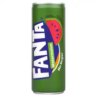 Jumbo Fanta watermeloen smaak no sugar 250ml aanbieding