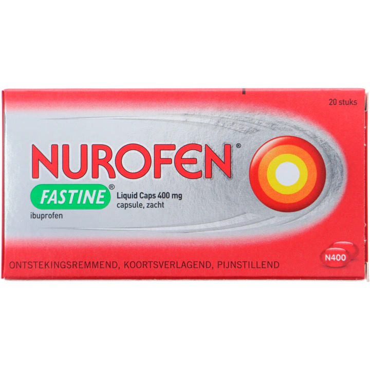 Nurofen ibuprofen fastine liquid caps 400 mg 20 stuks aanbieding bij Jumbo