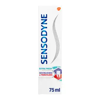 Jumbo Sensodyne gevoeligheid & tandvlees extra fresh tandpasta voor gevoelige tanden 75ml aanbieding