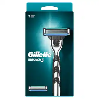 Jumbo Gillette mach3 scheersysteem voor mannen - 2 mesjes aanbieding