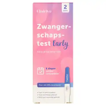 Jumbo Clairivo early zwangerschapstest 2 stuks aanbieding