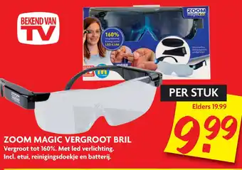 Dekamarkt Zoom magic vergroot bril aanbieding