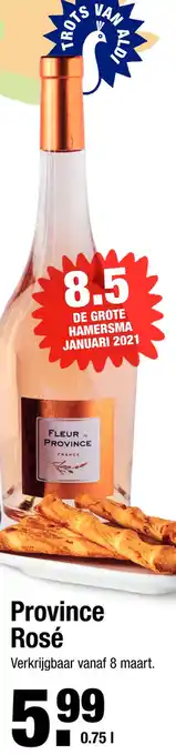 ALDI Province Rosé 0.75L aanbieding