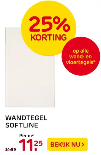 Praxis Wandtegel softline aanbieding