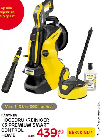 Praxis Hogedrukreiniger k5 premium smart control aanbieding