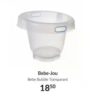 Babypark Bebe-jou bebe bubble transparant aanbieding