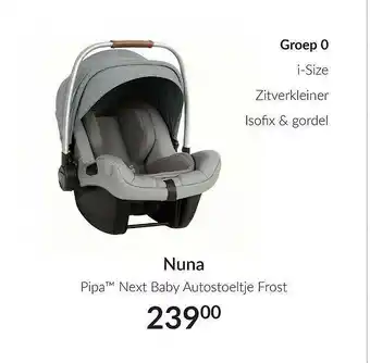 Babypark Nuna pipa™ next baby autostoeltje frost aanbieding