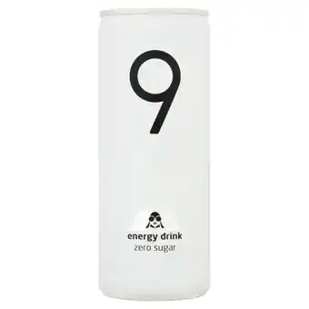 Jumbo 9 energy drink zero sugar 250ml aanbieding