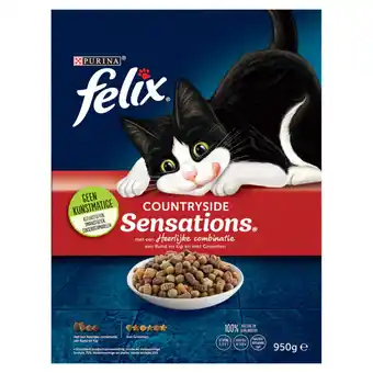 Jumbo Purina®  felix® countryside sensations® met rund, met kip en met groenten 5 x 950g aanbieding