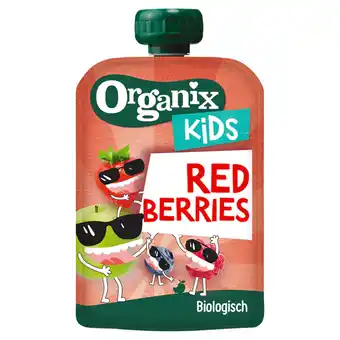 Jumbo Organix kids red berries smash-100% bio fruit aanbieding