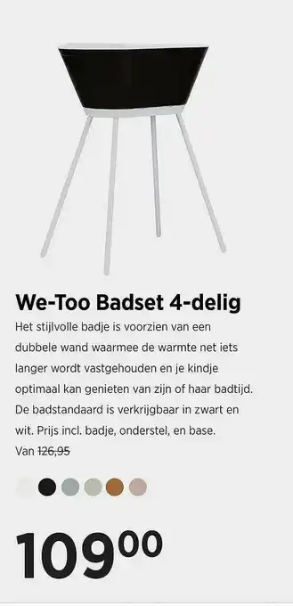 Babypark We-too badset 4-delig aanbieding