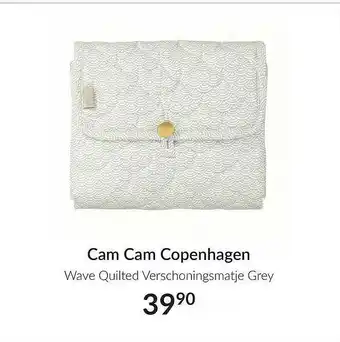 Babypark Cam cam copenhagen wave quilted verschoningsmatje grey aanbieding