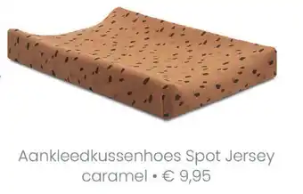 Baby & Tiener Aankleedkussenhoes Spot Jersey caramel aanbieding