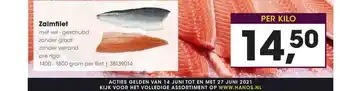 HANOS Zalmfilet met vel aanbieding