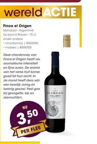 HANOS Finca el origen mendozan - argentinië aanbieding