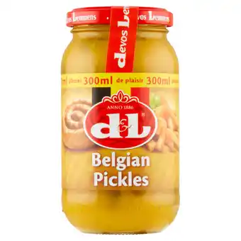 Jumbo D&l belgian pickles 300ml aanbieding