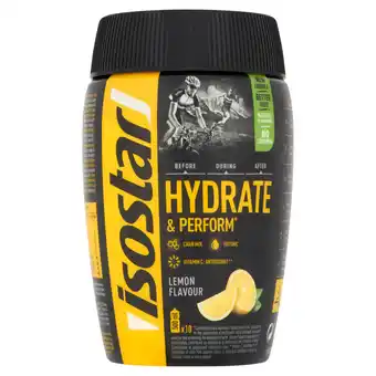 Jumbo Isostar hydrate & perform lemon flavour 400g aanbieding