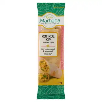 Jumbo Marhaba rotirol kip surinam style 175g aanbieding