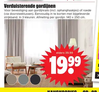 Dirk Verduisterende gordijnen aanbieding